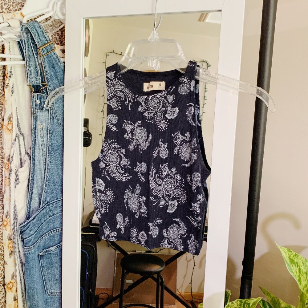 Bandana Print Hollister Cropped Tank